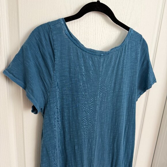 Anthropologie Daily Practice 100% Cotton V Neck Short Sleeve Maxi Dress Size S - Picture 5 of 10